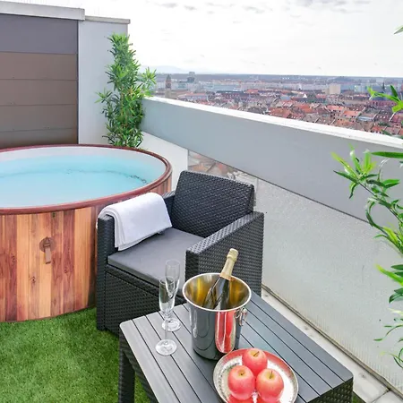 Penthouse - Jacuzzi - Bbq - Dachterrasse