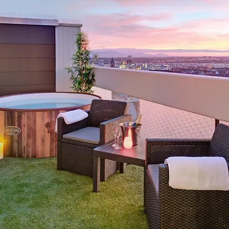 Penthouse - Jacuzzi - Bbq - Dachterrasse Карлсруэ